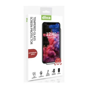 Diva Premium Plus Glass Protector For iPhone 13 Pro Max - Black
