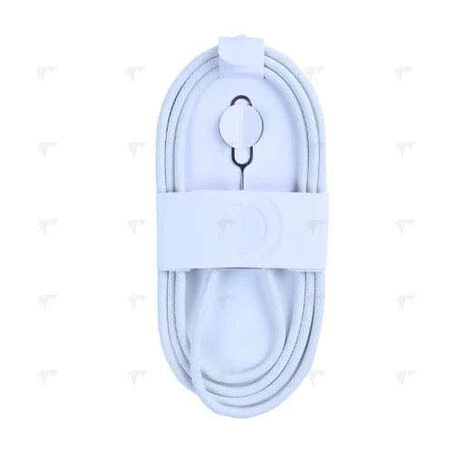 For Apple iPhone 15 USB-C to USB-C Cable 100cm 60W Woven White Bulk