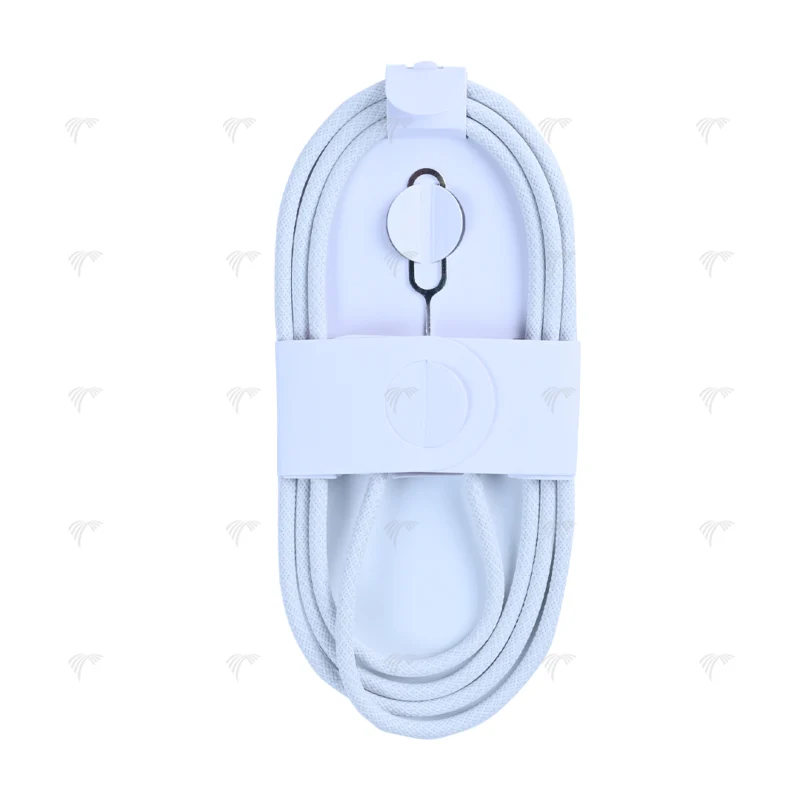 For Apple iPhone 15 USB-C to USB-C Cable 100cm 60W Woven White Bulk