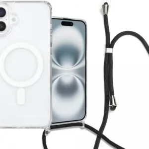 Apple iPhone 16 Case MagSafe Shockproof with Cord Transparent
