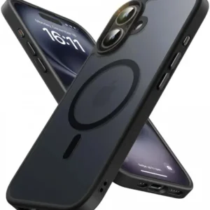 Apple iPhone 16 Case with MagSafe Back Cover Matte Black