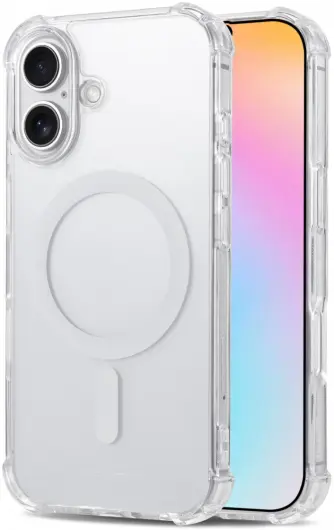 Apple iPhone 16 MagSafe Case Shockproof and Thin TPU Transparent