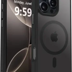 Apple iPhone 16 Pro Max Case with MagSafe Back Cover Matte Black