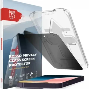 Rosso iPhone 16 Pro Max Privacy Glass with Installation Tray Dust Removal