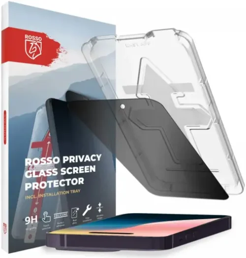 Rosso iPhone 16 Pro Max Privacy Glass with Installation Tray Dust Removal
