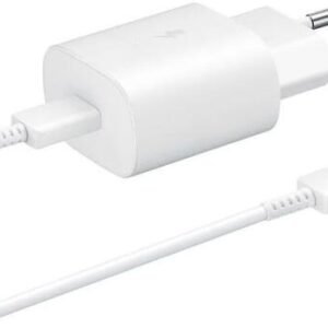 Original Samsung 25W Power Adapter with USB-C Cable 1 Meter 3A White
