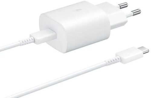 Original Samsung 25W Power Adapter with USB-C Cable 1 Meter 3A White