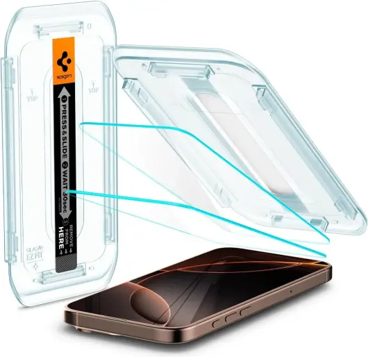 Spigen EZ Fit GLAS.tR Apple iPhone 16 Pro Max Screen Protector 2-Pack