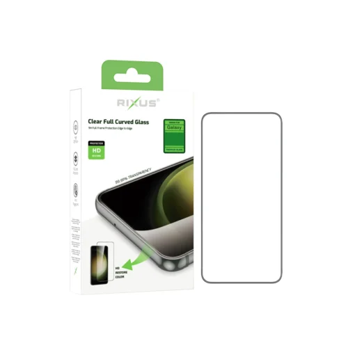 Rixus Clear HD Full Curved Edge Tempered Glass For Samsung Galaxy S23 FE