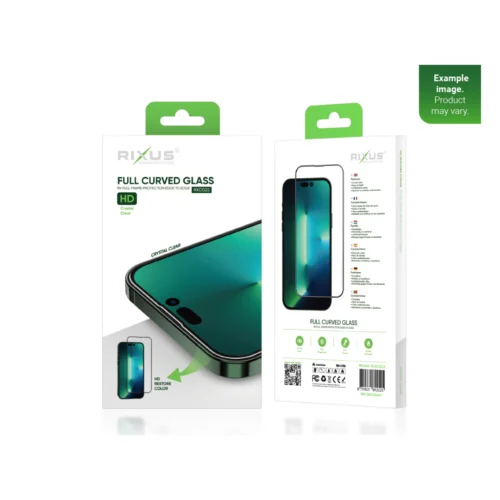 Rixus Clear HD Full Curved Edge Tempered Glass For iPhone 14