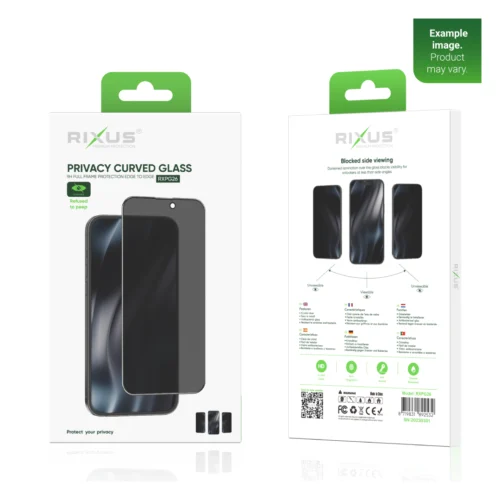 Rixus Privacy Full Curved Edge Tempered Glass For iPhone 14