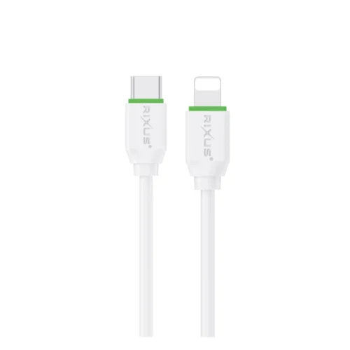 Rixus RX2017L Data Sync And Fast Charge Cable Type-C To Lightning 300cm